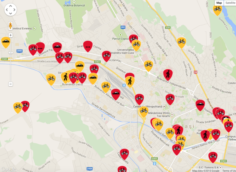 Aici vă puteţi plânge de câinii, gălăgia, trotuarele stricate sau de parcările lipsă din Iaşi