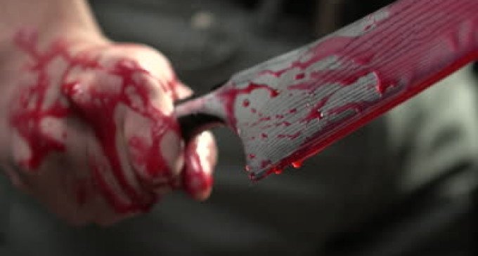  Un băiat de 14 ani și bunica sa, înjunghiaţi în curte de un individ mascat