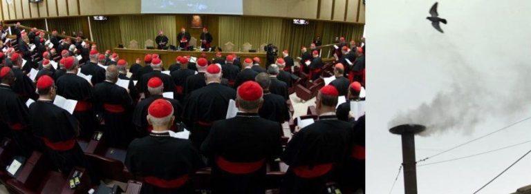 Mesa dinaintea Conclavului pentru alegerea noului papă a început