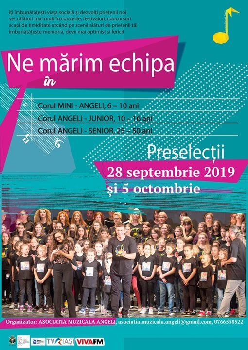  Corul Angeli organizează preselecţii pentru copii şi adulţi!