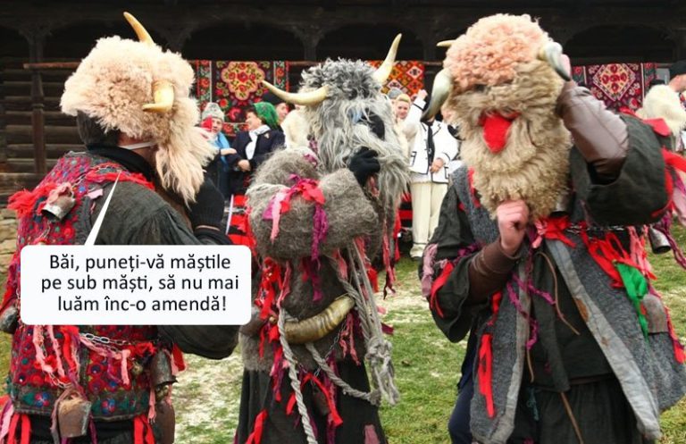 Urători mascaţi amendaţi că nu purtau mască!