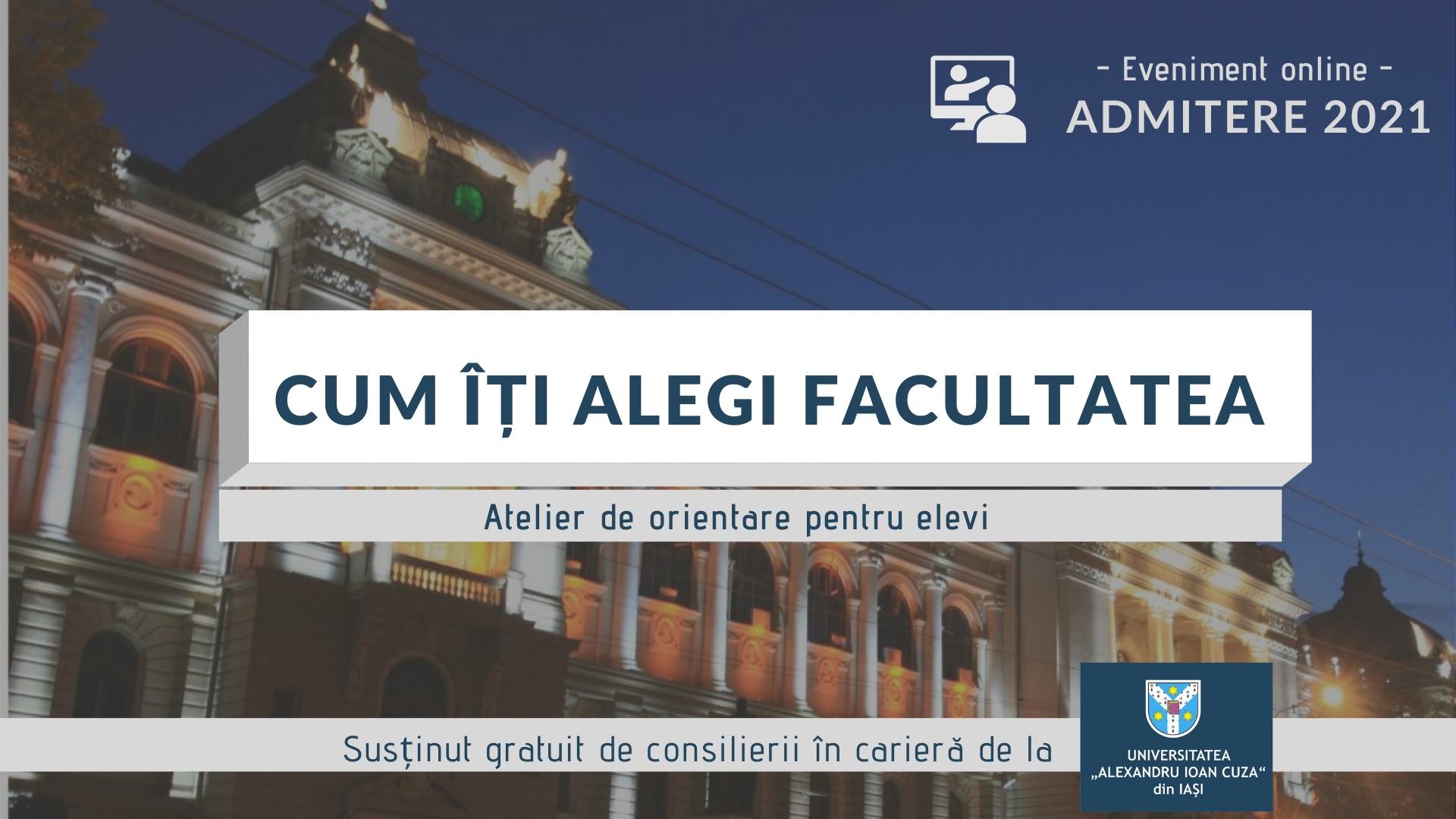  UAIC îşi promovează online oferta educaţională timp de două luni