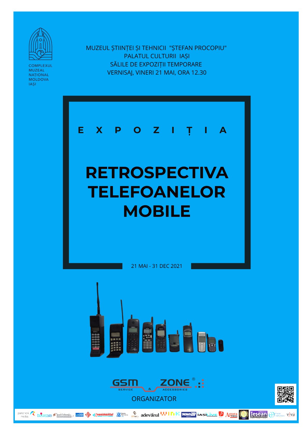 „Retrospectiva telefoanelor mobile”, la Palatul Culturii. Unele au 1 kilogram