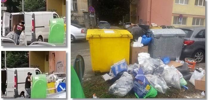  Amendat cu 10.000 de lei pentru că a aruncat gunoaie lângă tomberon