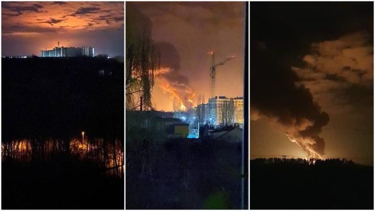 A opta zi de război. Orașul Herson a fost capturat de ruși. Exploziile continuă