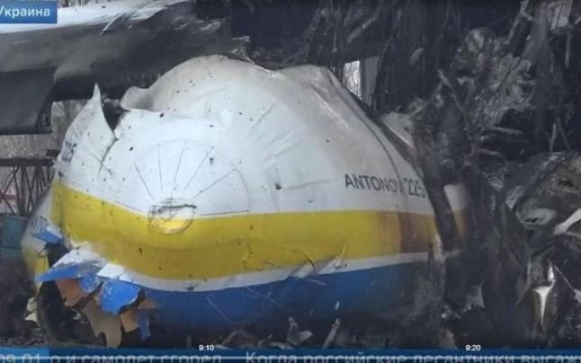 VIDEO: Avionul de Cartea Recordurilor, distrus în timpul atacurilor ruseşti