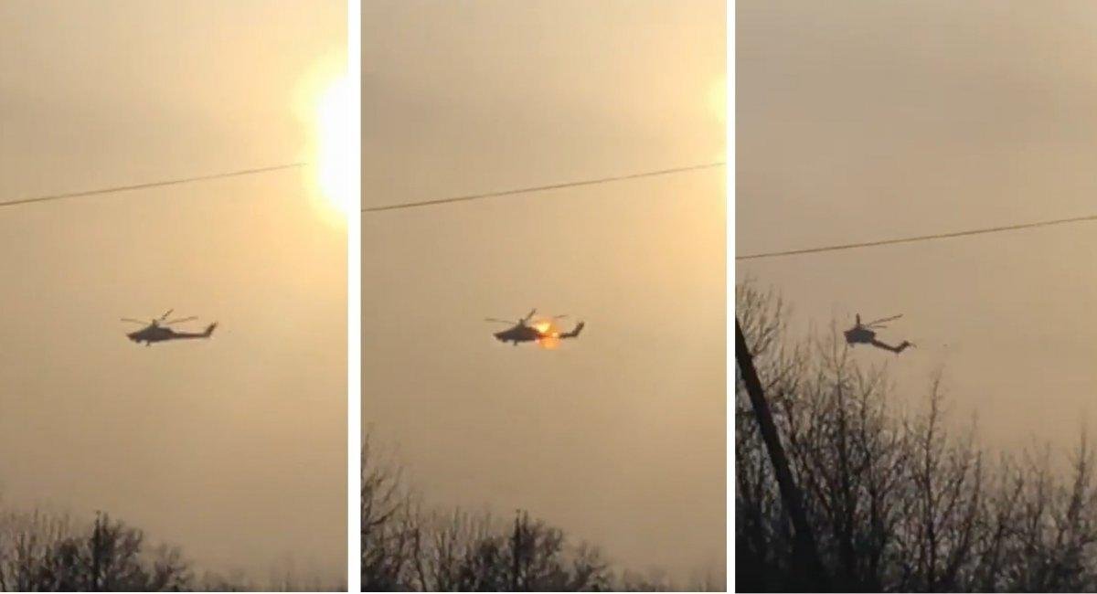 VIDEO: Elicopter rusesc rupt în două de o rachetă Starstreak