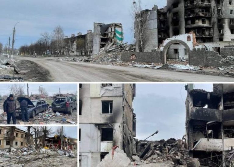 VIDEO: Un masacru mai înfiorător decât cel din Bucea, descoperit în Borodianka: sute de civili, uciși și lăsați pe străzi sau în gropi comune