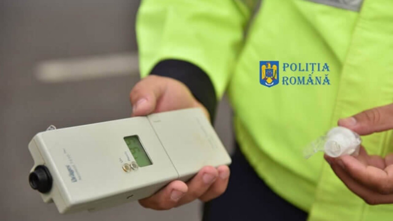  Un şofer foarte “turmentat” a chemat poliţia. A suflat 1,56 mg/l alcool în aer