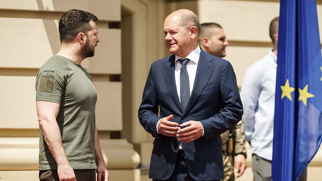 Scholz promite ajutor Ucrainei, la Kiev, pe fundalul problemei negocierilor cu Moscova