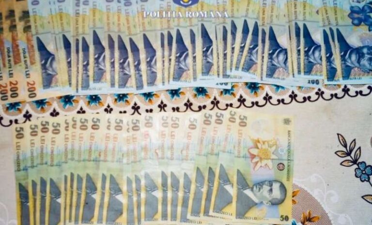 Zeci de mii de bancnote contrafăcute, descoperite în Vrancea, în cadrul unor controale desfăşurate la unităţi comerciale