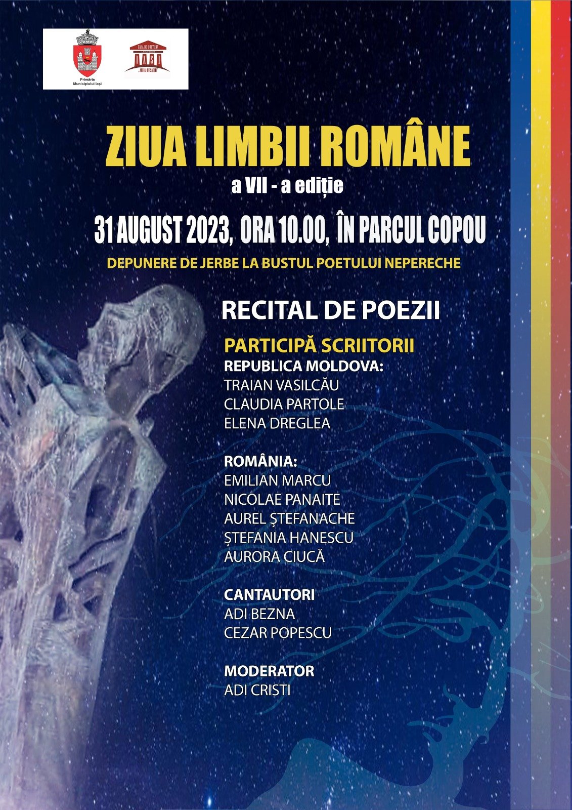  Astăzi, Sărbătoarea Limbii Române la teiul poetului Mihai Eminescu