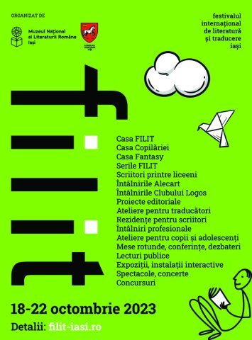 Festivalul Internațional de Literatură și Traducere Iași 18 - 22 octombrie 2023 (P)