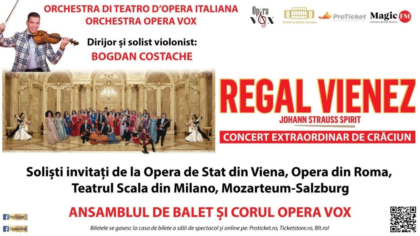  Concert de Crăciun „Regal Vienez” la Cinema Victoria, duminică