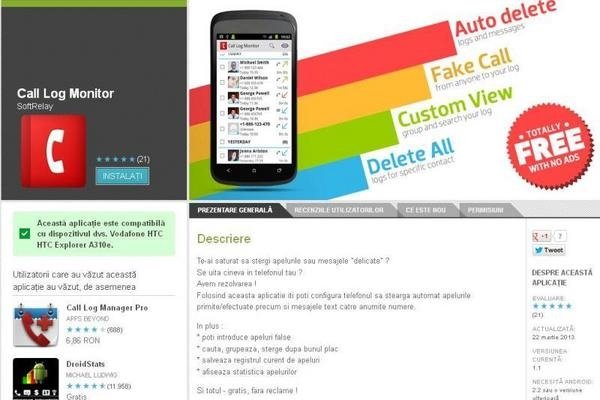 Aplicaţia Android care minte pentru tine. Cum poţi scăpa de mesajele şi apelurile 