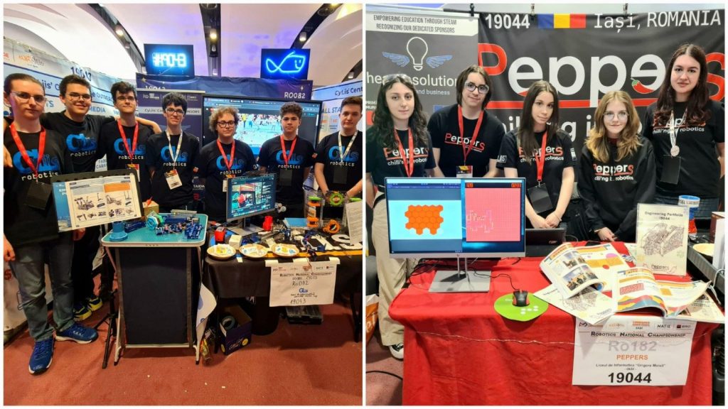 Campionatul Naţional de Robotică Iaşi 2024 s-a încheiat: 60 de echipe. Roboţii elevilor de la “Informatică” au făcut senzaţie