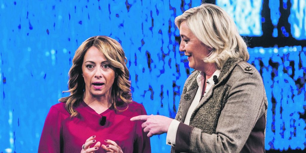 Giorgia Meloni şi Marine Le Pen nu se suportă, ceea ce slăbeşte ambiţiile extremei drepte de a prelua puterea în UE