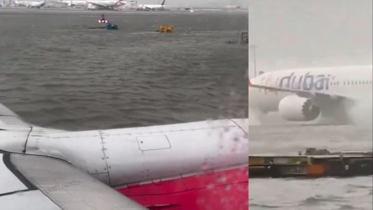 Aeroportul din Dubai a deviat zborurile din cauza furtunii care a transformat pistele într-un adevărat lac