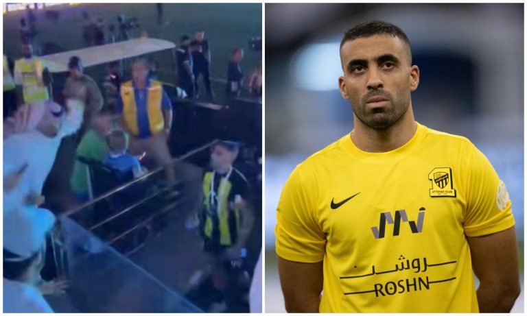 Scenă ireală la finalul Supercupei Arabiei Saudite: Un suporter a biciuit un fotbalist VIDEO