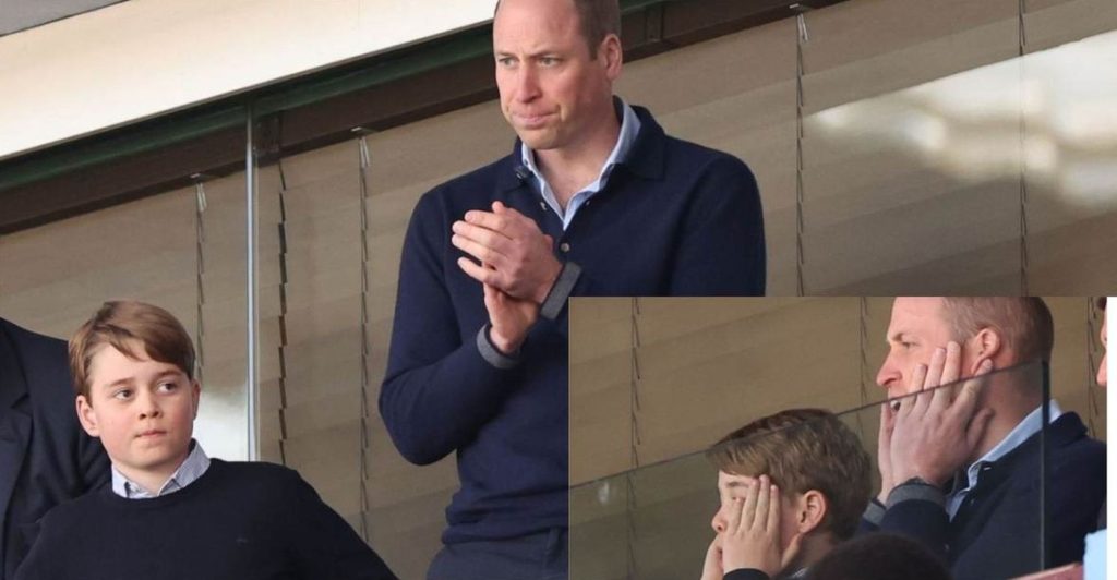  Prinţul William şi fiul său cel mare, George, au asistat la meciul Aston Villa – Lille