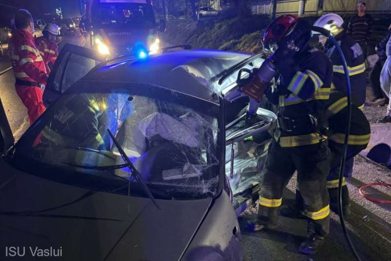 Vaslui: Tânăr accidentat grav după ce a fost implicat într-un accident de circulaţie, la Muntenii de Jos