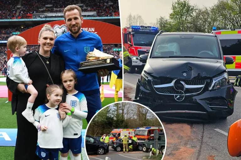 Copiii starului englez Harry Kane, răniţi uşor într-un accident rutier