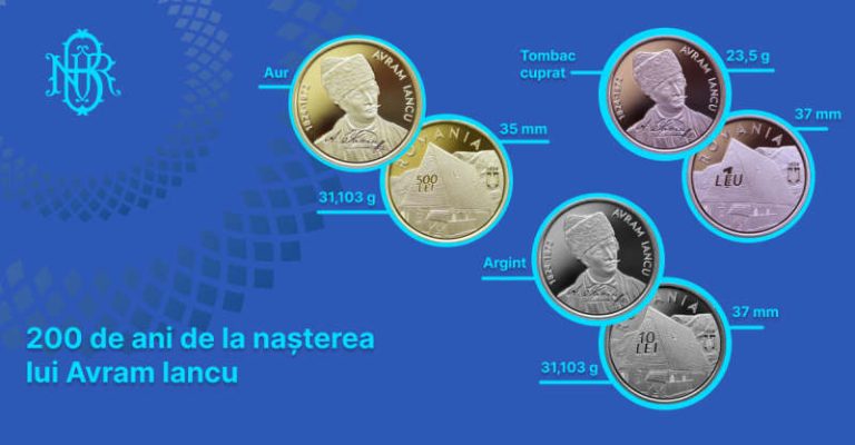 BNR lansează o nouă monedă cu valorea nominală de 10 lei