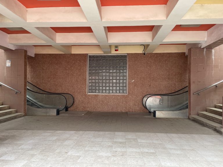 Bătaie de joc la Iași: oameni chinuiți, căzuți, răniți. Balustrada merge mai repede decât scara rulantă