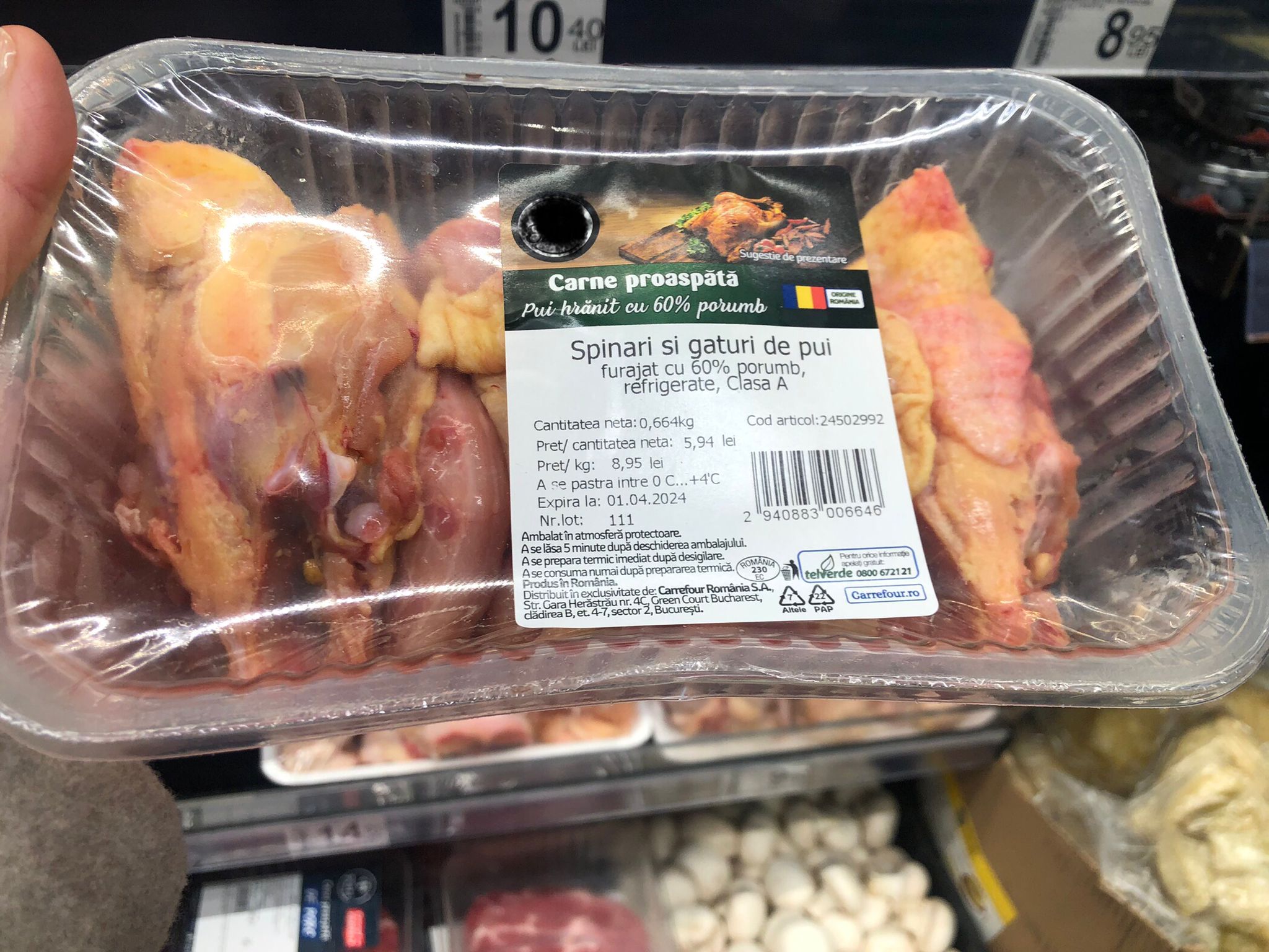 Au venit rezultatele la carnea de pui verificată la Iași: nu este contaminată cu Salmonella