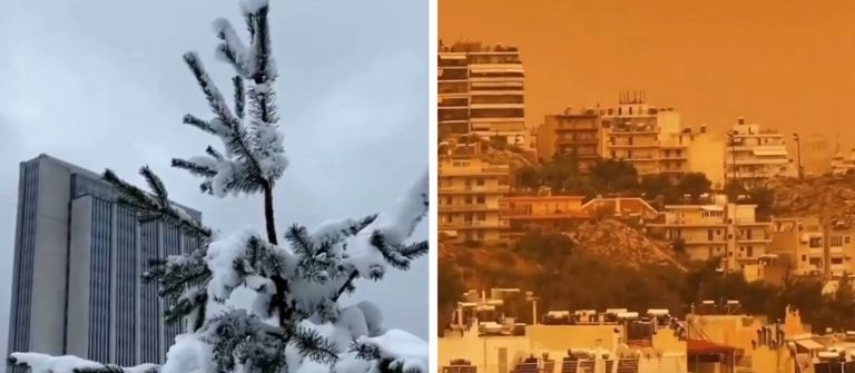 Vreme ciudată în Europa, în aprilie: În timp ce Atena a devenit portocalie, Helsinki s-a 