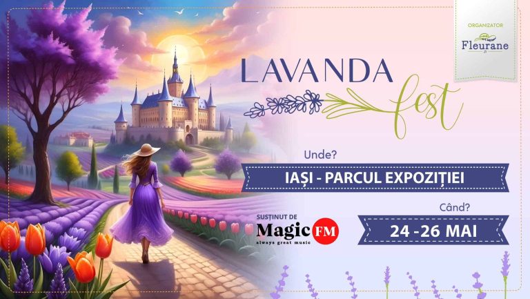 A început Festivalul Lavandei în Parcul Expoziției. Vă puteți delecta cu înghețată, limonadă sau macarons cu lavandă