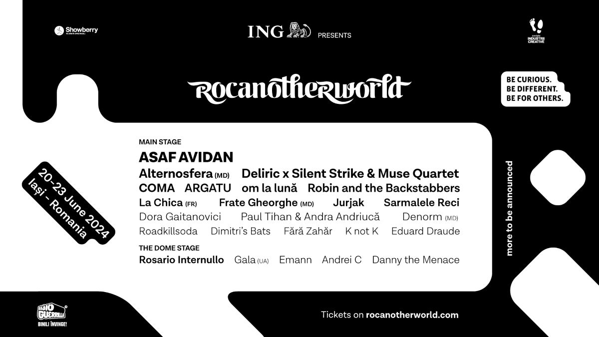 Full line-up la Rocanotherworld 2024. Artiștii alături de care vom dansa la Iași între 20 și 23 iunie