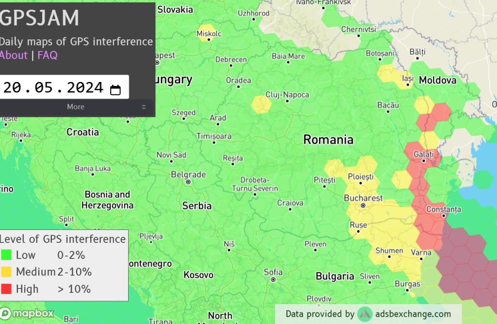 Iașul este pe harta războiului electronic rusesc. Ar putea fi afectată navigația aeronavelor care folosesc GPS