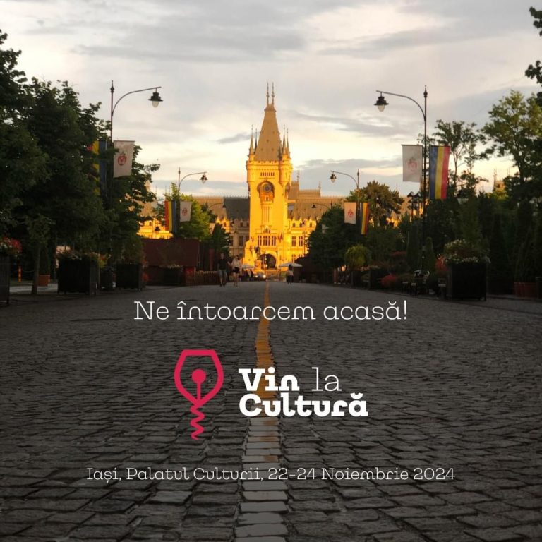 Festivalul “Vin la cultură” se întoarce la Palatul Culturii din Iași, în toamna anului 2024