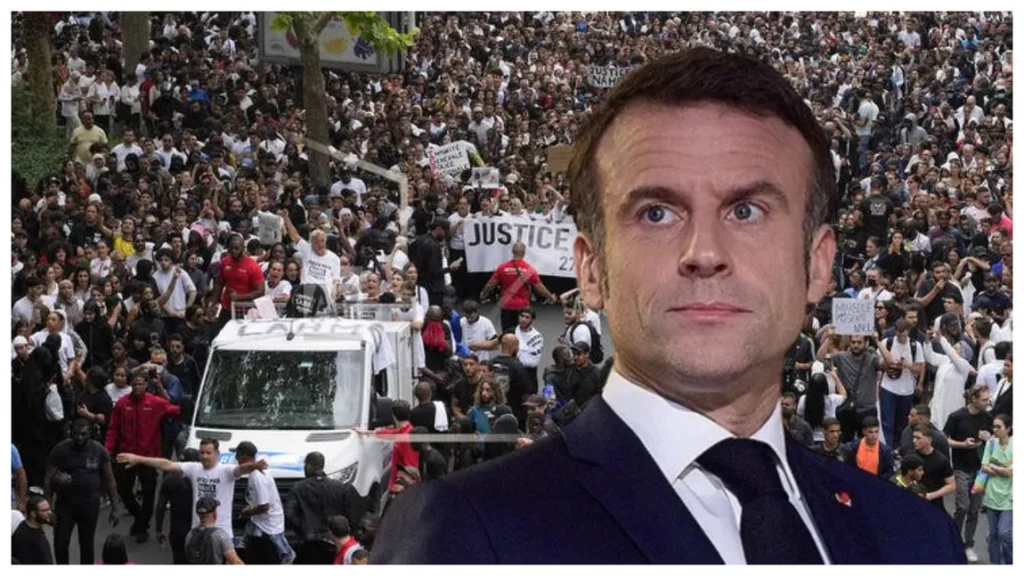  Emmanuel Macron susține că votarea „extremelor” ar putea provoca un război civil în Franța