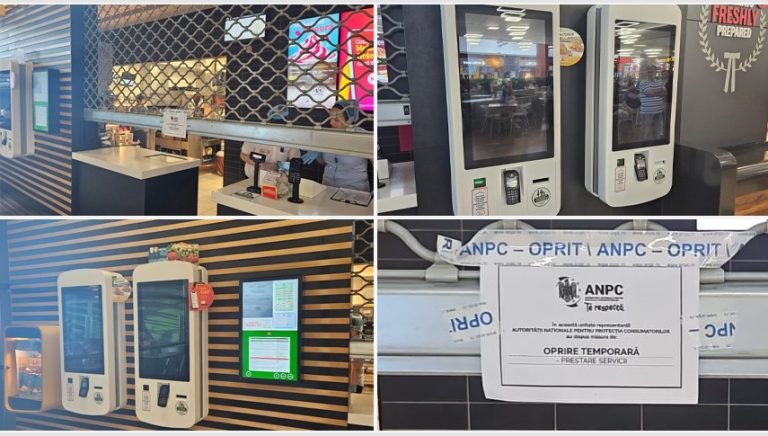 Restaurant McDonald`s din Constanţa, amendat cu 10.000 de lei din cauza igienei deficitare