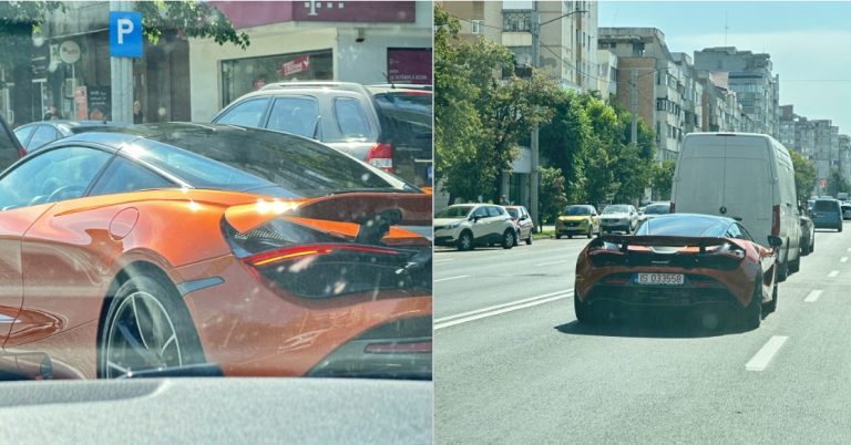 Un McLaren 720S a fost surprins pe străzile din Iași
