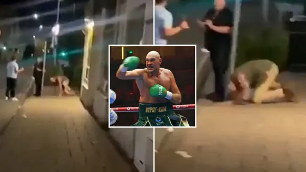  VIDEO Imagini rușinoase cu un fost campion WBC. Era atât de beat încât stătea în 4 labe