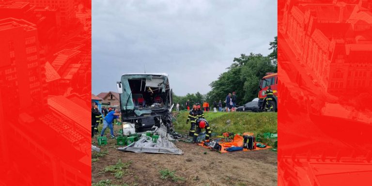  Şoferul autocarului implicat în accidentul de pe DN1, la Sibiu, este în stare gravă