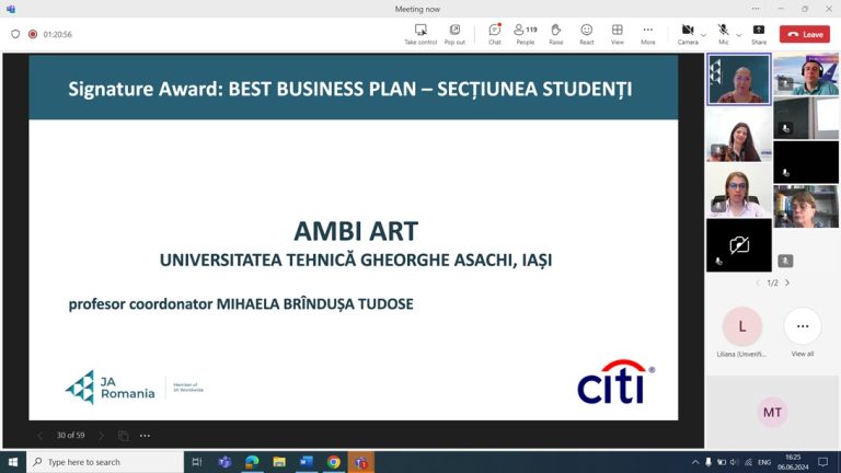 Două premii obținute de studenții Politehnicii ieșene în finala unei competiții europene de antreprenoriat 