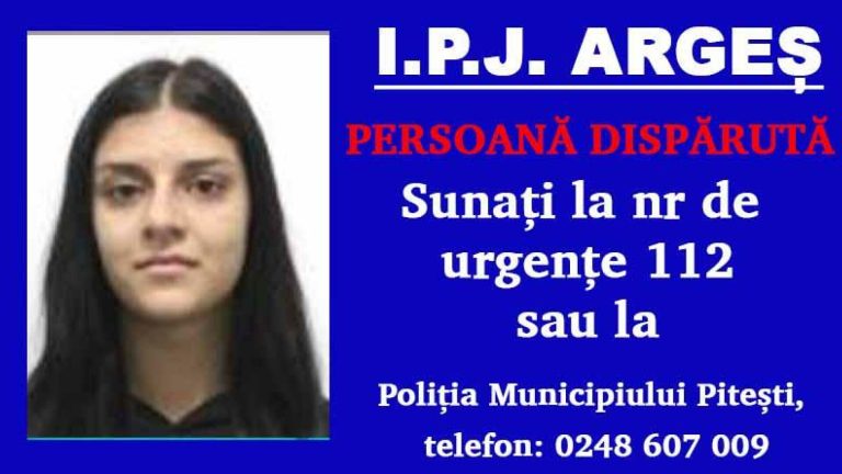 O tânără de 20 de ani și fiica ei de un an și patru luni au fost date dispărute, în Pitești. Poliția cere ajutorul oamenilor