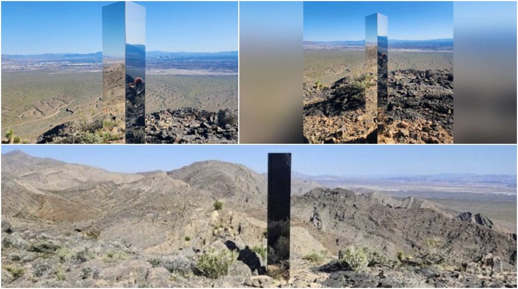 Un „monolit” misterios se ivește la Las Vegas, la patru ani după o serie stranie de „apariţii”