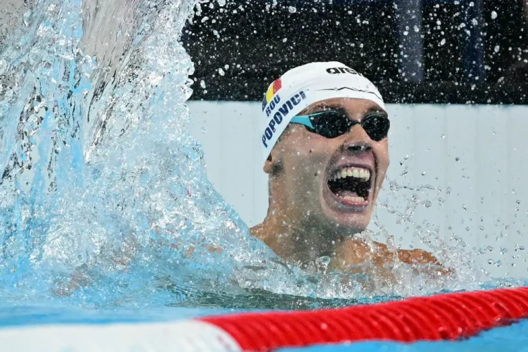 David Popovici a câștigat medalia de bronz în proba de 100 metri liber la Jocurile Olimpice de la Paris/VIDEO