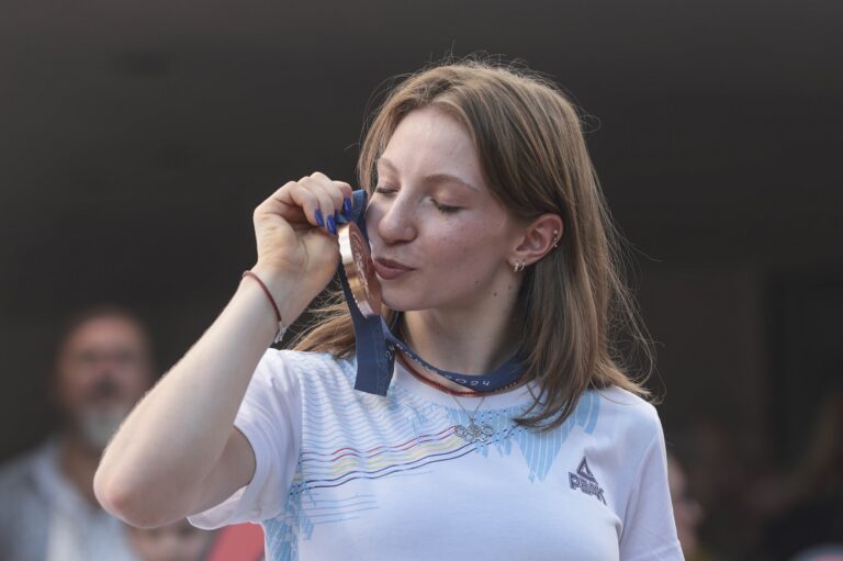 Gimnasta Ana Maria Bărbosu a primit medalia de bronz de la concursul de la sol, de la Jocurile Olimpice