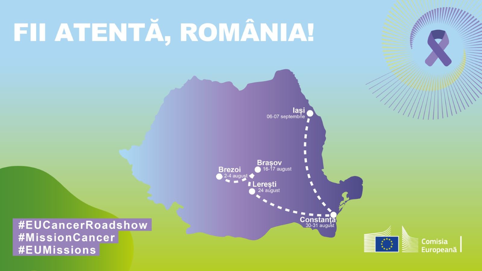 Misiune anti-cancer: caravana “Fii atentă, România!”