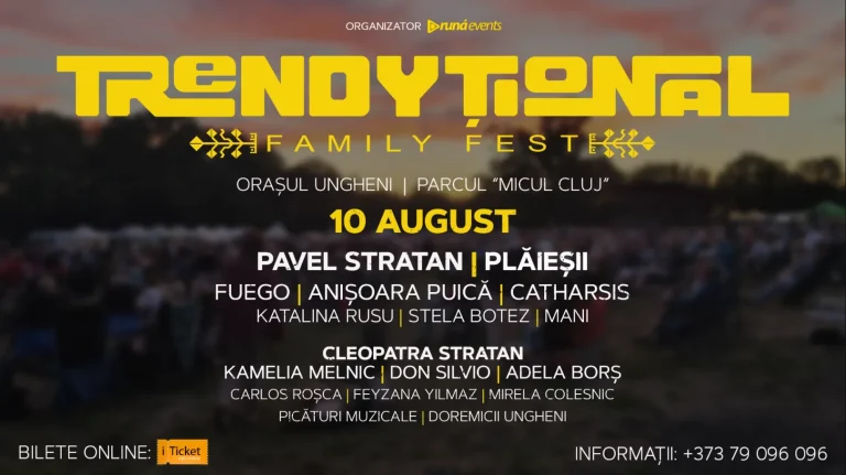 Trendyțional Family - Ieșenii sunt așteptați sâmbătă în „Micul Cluj” din Ungheniul moldovenesc. Tren special