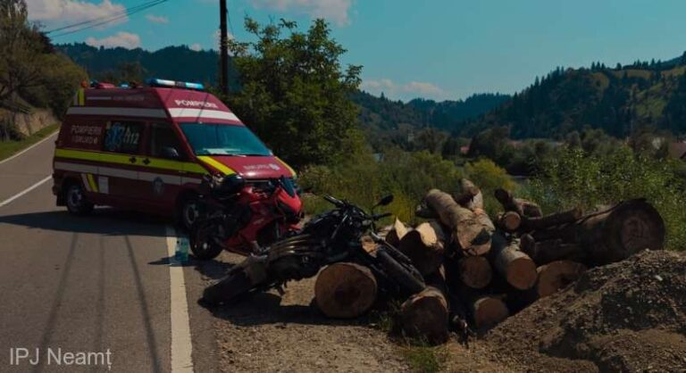 Neamţ: Un motociclist din Timişoara a murit într-un accident rutier produs pe DN 17B, la Farcaş