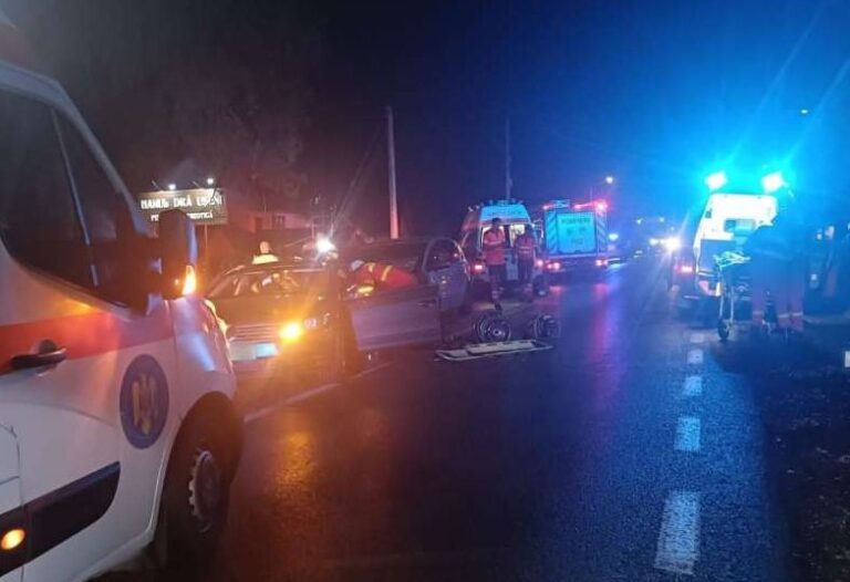 Un accident rutier grav, cu 9 victime, s-a produs azi dimineață pe E85 - FOTO