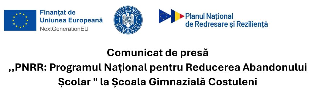  A început implementarea proiectului „Măsuri pentru reducerea abandonului școlar la Școala Gimnazială Costuleni” (P)