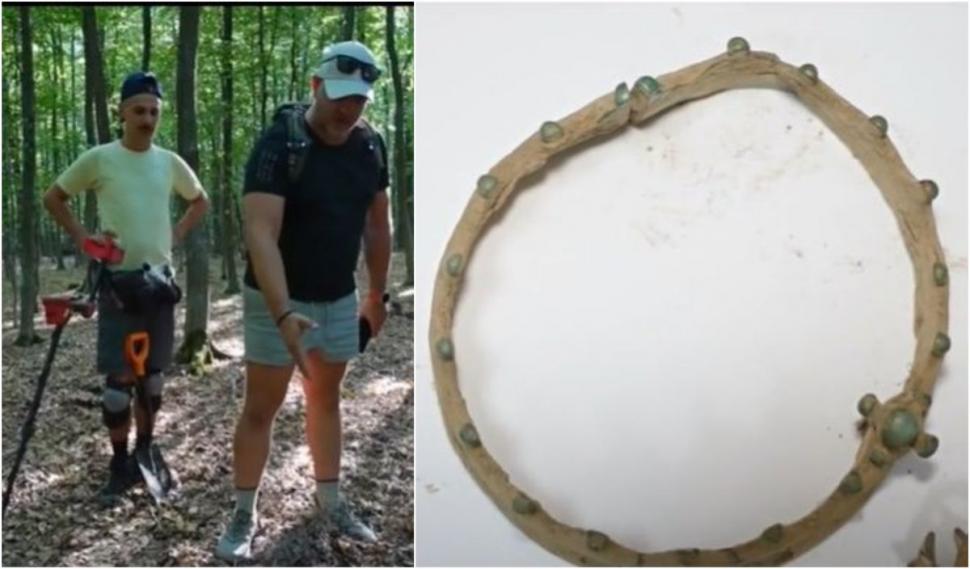  Artefacte din anul 500 î.Hr, găsite de trei arheologi amatori în pădurea Aluniş din Botoşani